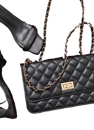 Трендовая стеганая сумка в стиле шанель