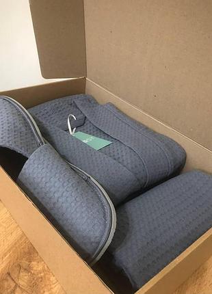 Подарунковий набір маренго6 (халат+рушник+капці)