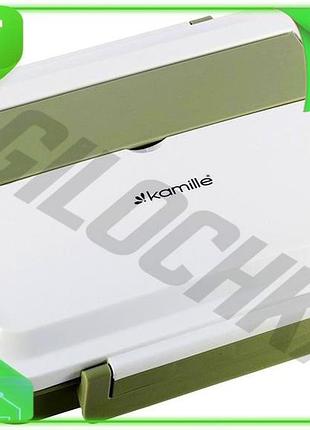 Ve ланч-бокс kamille snack 1000 new version мл зелений контейнер для їжі з 4 секціями з нержавіючої ст n6w_ver