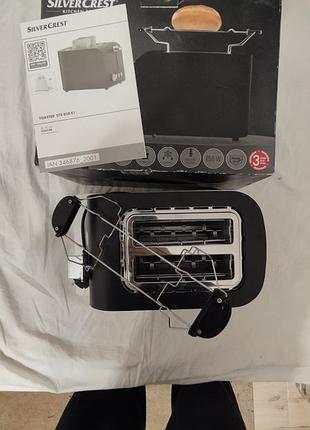 Тостер silercrest нимечина новый с 2 камерами для запекания, 850 Вт