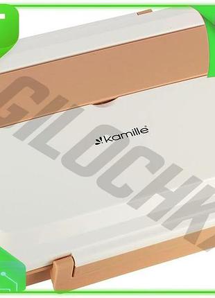 Ve ланч-бокс kamille 1000 мл new version рожевий контейнер для їжі з відділенням для столових приладів n6w_ver