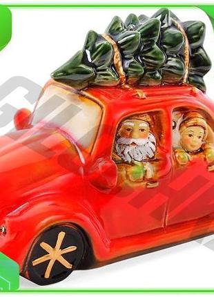 Ve декор новогодний санта в new version машине фарфор с led-подсветкой для праздника рождественское ук n6w_ver