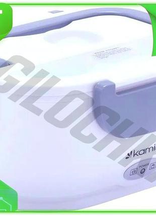 Ve ланч-бокс с подогревом kamille new version 450мл 650мл контейнер для еды с ручкой и авто кабелем дл n6w_ver