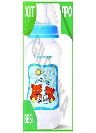 Ve бутылочка для кормления fissman new version babies 240мл силиконовая соска для детей безопасная и н n6w_ver