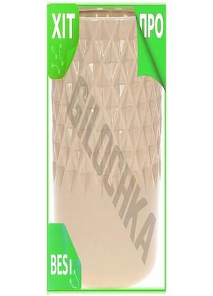 Ve керамічна ваза stone flower new version 12x12 см висота 31 см кремовий глянець настільна ваза для к n6w_ver