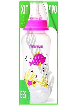 Ve бутылочка для кормления fissman new version babies 240мл силиконовая соска для малыша детская посуд n6w_ver