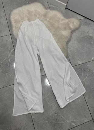 Білі котонові базова брюки hash