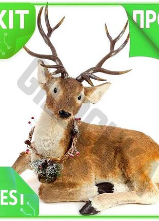 Ve декоративні фігури благородний олень new version 72 см коричневий новорічний декор різдвяні символ n6w_ver