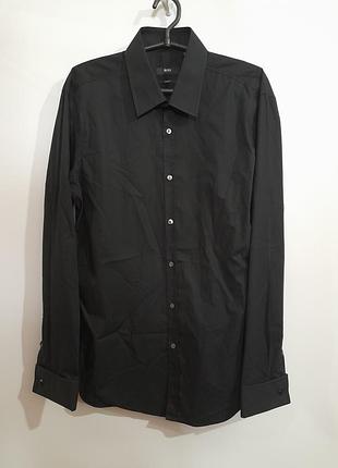 Boss hugo boss черная мужская рубашка в идеале