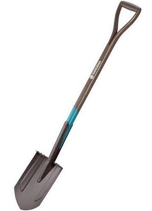 Лопата садовая заостренная gardena natureline 117 см с ручкой