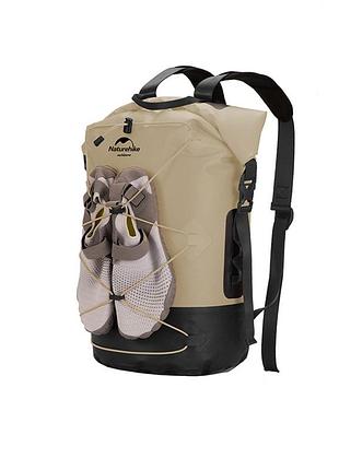 Рюкзак водонепроникний naturehike nh21fsb04, 20л, бежевий