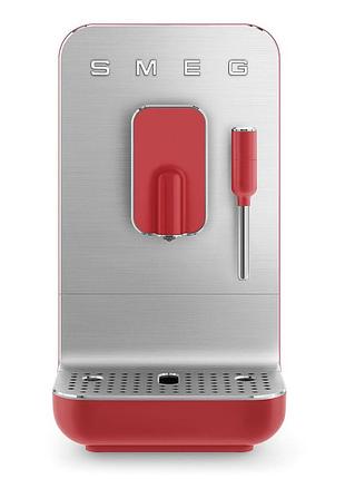 Кавомашина автоматична smeg (bcc02rdmeu) collezione - ручний капучинатор - червоний матовий
