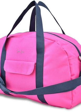 Сумка дорожная semi line 22 pink (a3027-2), розовый