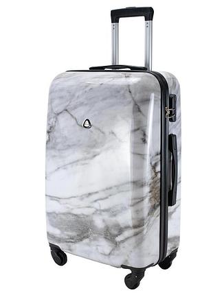 Валіза semi line 24" (m) white marble (t5731-2)