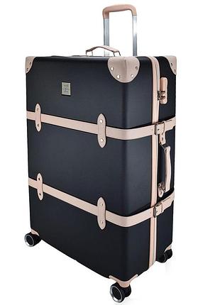 Чемодан semi line 28" (l) black/pink cream (t5671-4), черный