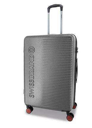 Валіза swissbrand enstone (s) grey (swb_lhens801s), сірий