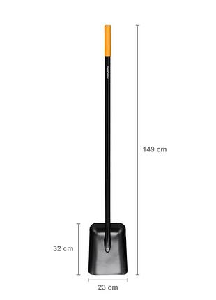 Лопата совковая удлиненная fiskars solid (1066720) 2