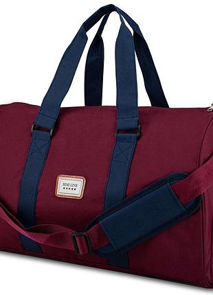 Сумка дорожня semi line 42 dark red (a3031-1), бордовый