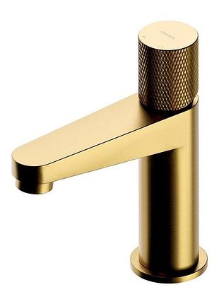 Смеситель для умывальника omnires contour – низкий – золотой матовый (ct8010glb), золотий1