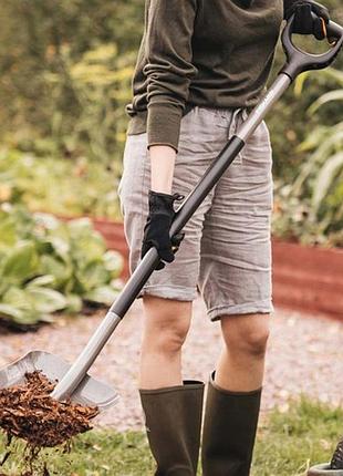 Лопата совковая fiskars ergonomic (1066712) 8