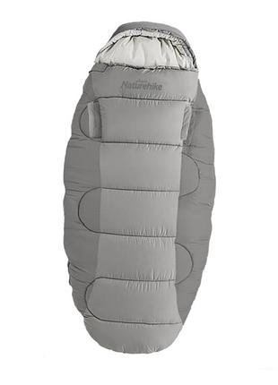 Спальник naturehike ps200 (nh20msd03) +9°с - правый - серый