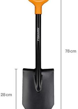 Лопата короткая fiskars solid (1066715) 2