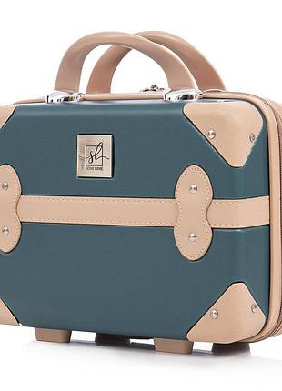 Бьюті-кейс semi line 10l green-navy (t5838-1)