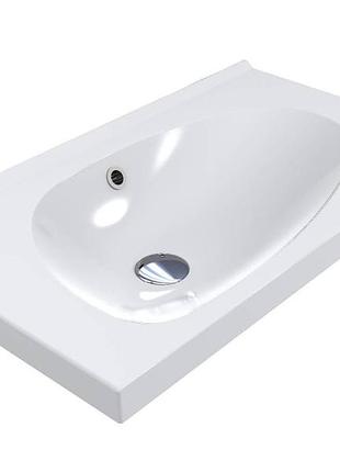 Раковина miraggio titania matt (0000251) miramarble matt | матовая | накладной/врезной | белый