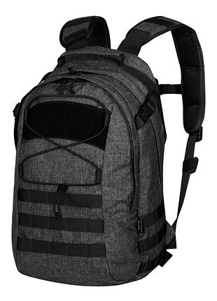 Рюкзак edc 21л helikon-tex backpack - nylon polyester blend - melange black-grey