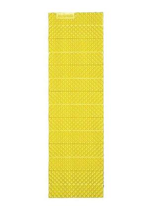 Коврик складной ixpe naturehike nh19qd008, алюминиевая пленка, 185x56х1,8 см, желтый