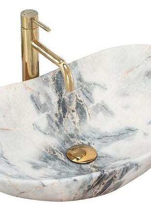 Умывальник rea royal 36x62,5 granit matt (rea-u8742), матовая