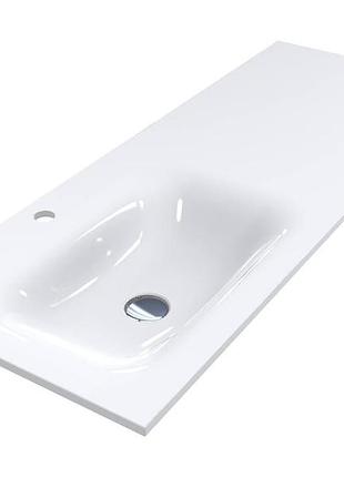 Раковина miraggio jessel 1200 l (0001057) miramarble | глянцевая | накладной/врезной/над стиральной