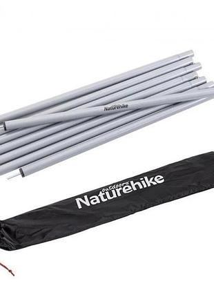 Стойки для тента naturehike steel poles (nh19pj042) 25мм*2.4м - 2 шт - стальные
