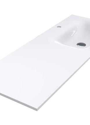 Раковина miraggio jessel 1200 r (0001056) miramarble | глянцевая | накладной/врезной/над стиральной