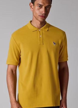 Поло, тенниска, батник paul smith yellow organic cotton zebra polo shirt