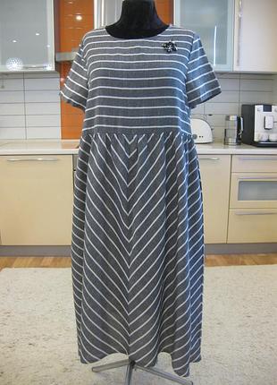 Класна натуральна сукня вільного крою, прикраса !!!