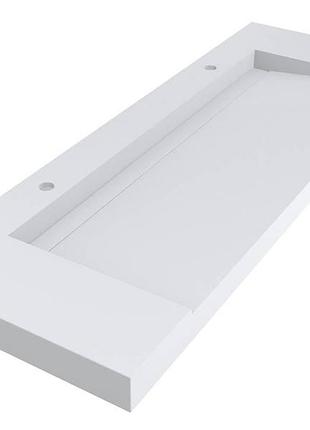 Раковина miraggio olmos 1500 (0000227) miramarble matt | матовая | подвесной/врезной | белый