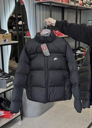 Пуховик nike sportswear black (оригінал) чоловічий пуховик nike black