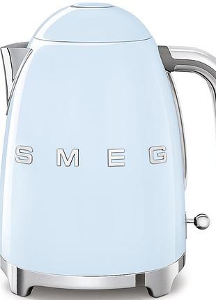 Чайник електричний smeg (klf03pbeu) retro style 50's - 1,7л - світло-блакитний, блакитний