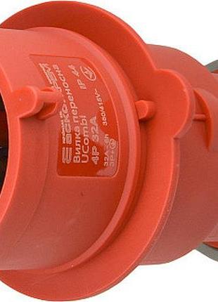 Вилка переносная 4p 32а ip 44 ucombi аско-укрем (a0080010107)