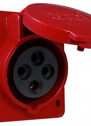 Розетка врізна 16а p4 ip44 3p+pe гв аско-укрем (a0080030002)