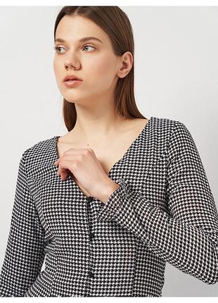 Сукня в гусячу лапку . 3