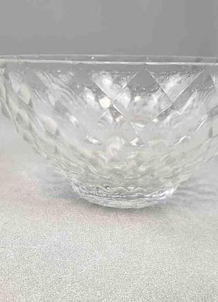 Б/у салатник круглый хрустальный 10-15 см