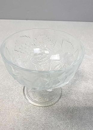 Б/у конфетнинка кругла скляна 10-15 см