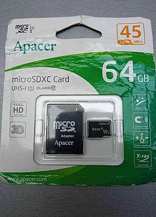 Карта флеш пам'яті б/у microsd 64gb