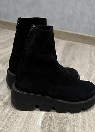Чоботи 🥾 черевики замша натуральна