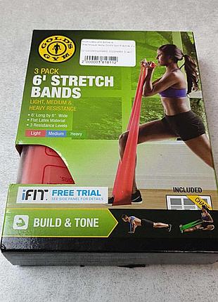 Б/у еластичні стрічки gold's gym 6 футів, 2 шт.