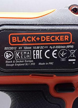 Шуруповерт б/у black&decker bdcdd12 8