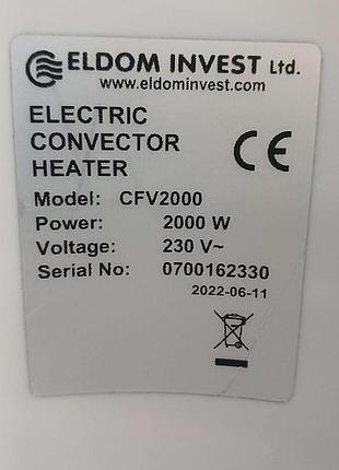 Обогреватель б/у eldom cfv2000 8