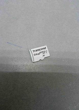 Карта флэш памяти б/у transcend 300s microsdxc i uhs-i class 10 a1 64gb